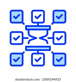 Time Management line icon. Universal creative premium symbol. Vector sign icon logo template. Vector illustration