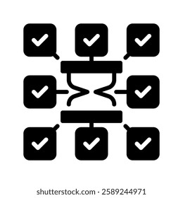 Time Management line icon. Universal creative premium symbol. Vector sign icon logo template. Vector illustration