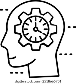 Gerenciamento de tempo Linha vetor Ícone Design