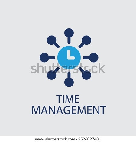 Time management logo concept icon vector image