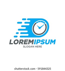 Time management logo concept. Precision time concept logo