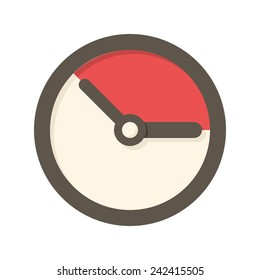 Time management, modern flat icon