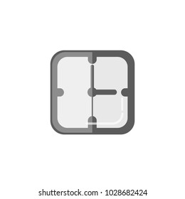 Time management planning and control. Clock, timer Vector flat illustration.