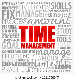 Time Management Process Organizing Planning How Stock Vector (Royalty ...