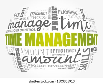 Time Management Process Organizing Planning How Stock Vector (Royalty ...