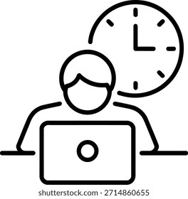Symbol für Time Management Productivity und Deadline