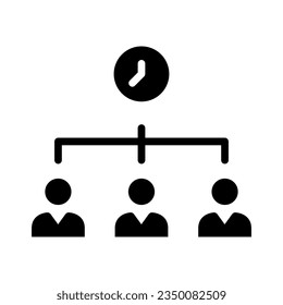 
time management time productivity icon,work team.isolated on time background.
