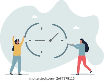 Time management or project management to control team to complete tasks or strategic planner to manage resources to complete work in deadline.life and employment of people.