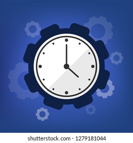 Time management and schedule for business concept. Making goal and plan, strategy for success. Business control. Abstract banner.