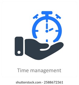 Time Management and schedule icon concept