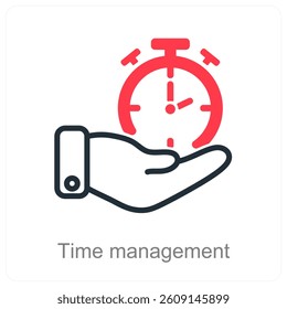 Time Management and schedule icon concept