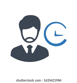 Time management, time schedule icon for your web site , logo, app, UI design