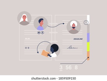 Time management scheme, optimisation of a planning process, organisational activity