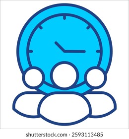 Time Management Simple Icon Vector Illustration Concept