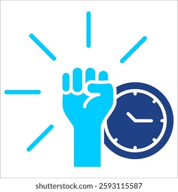 Time Management Simple Icon Vector Illustration Concept