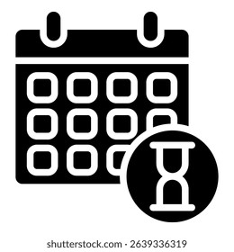 Time Management Simple Vector Icon Collection