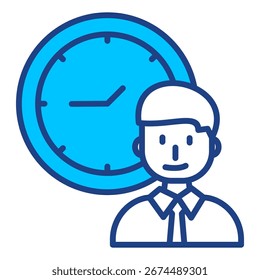 Time Management Simple Vector Icon Collection