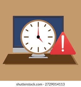Conceito de estratégia de gerenciamento de tempo com vetor de calendário