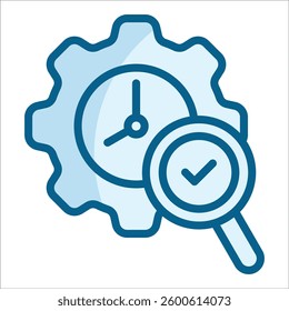Time Management Strategy Icon Element For Design