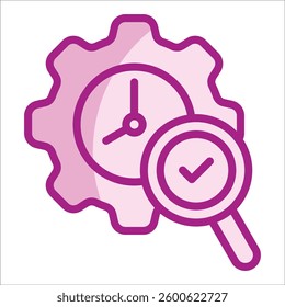 Time Management Strategy Icon Element For Design