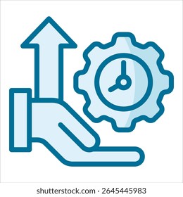 Time Management Strategy Icon Element For Design