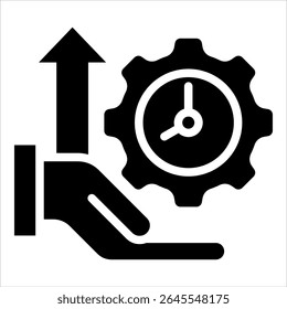Elemento de icono de estrategia de gestión de tiempo para el diseño