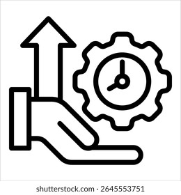 Elemento De Ícone De Estratégia De Gerenciamento De Tempo Para Design