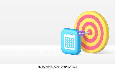 Time management success business productivity efficiency banner copy space vector illustration. Schedule planning achievement goal control purpose idea solution optimization commercial organization