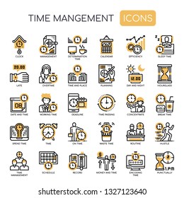 Time Management , Thin Line and Pixel Perfect Icons