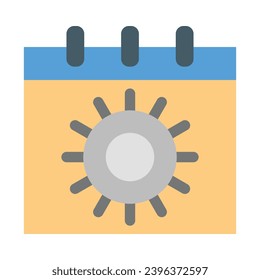 Time Management Vector Flat Icon For Personal And Commercial Use.
