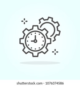 Time Management vector icon 