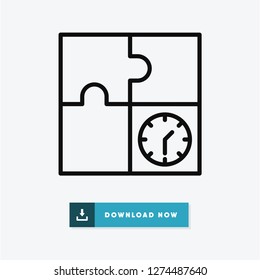 Time management vector icon