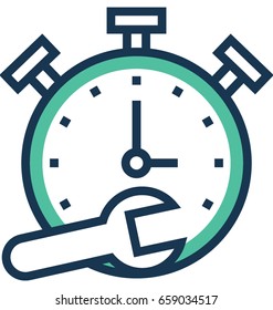 Time Management Vector Icon 