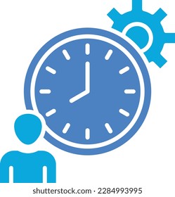 Zeitmanagement-Vektorsymbol. Kann für Druck-, Mobil- und Web-Anwendungen verwendet werden.