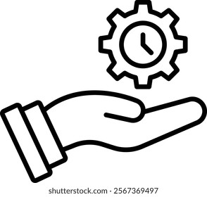 Time Management vector icon. Can be used for printing, mobile and web applications.