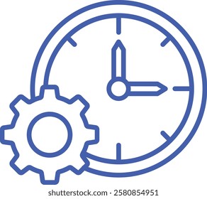 Time Management vector icon. Can be used for printing, mobile and web applications.