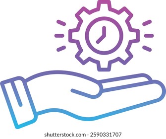 Time Management vector icon. Can be used for printing, mobile and web applications.