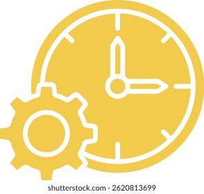 Zeitmanagement-Vektorsymbol. Kann für Druck-, Mobil- und Web-Anwendungen verwendet werden.