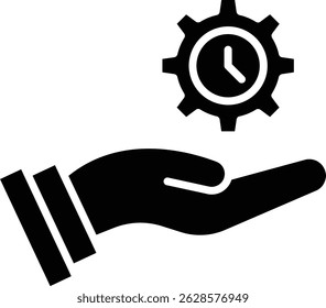 Ícone de vetor de Gerenciamento de Tempo. Pode ser usado para impressão, aplicativos móveis e da Web.