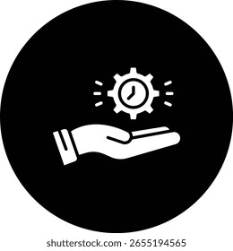 Icono de Vector de gestión del tiempo. Se puede utilizar para aplicaciones de impresión, móviles y de Web.