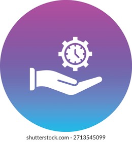 Icono de Vector de gestión del tiempo. Se puede utilizar para aplicaciones de impresión, móviles y de Web.