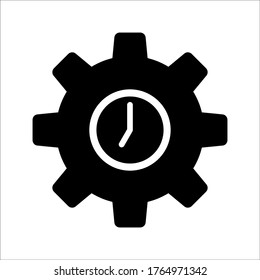 Time Management vector icon on white background