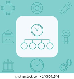 Time management vector icon sign symbol