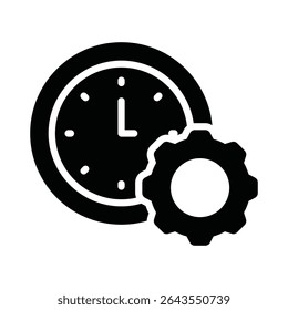 Time management Vector Icon which can easily modify or edit
