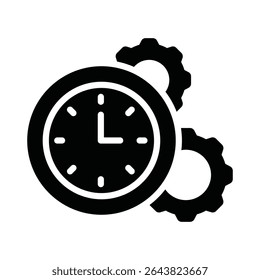 Time management Vector Icon which can easily modify or edit
