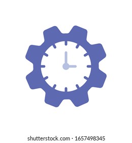 Illustration zur Time Management Vektorillustration. Business Investment and Growth Glyph Style Symbol. EPS10