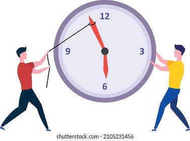 Time Management vector illustration You Can easily edit it