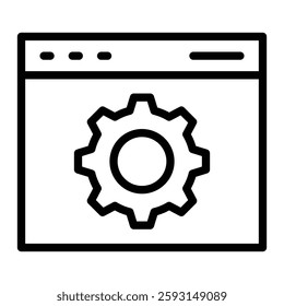 Time Management Vector Line Icon Design