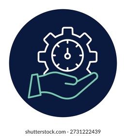 Vector de gestión del tiempo, píxel perfecto, archivo ilustrador 