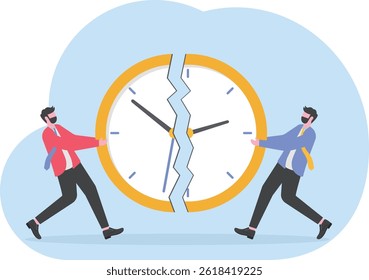 Time management, work deadline or planning for working time concept,

